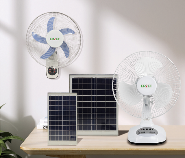 Solar Table & Wall Fan(AC/DC)